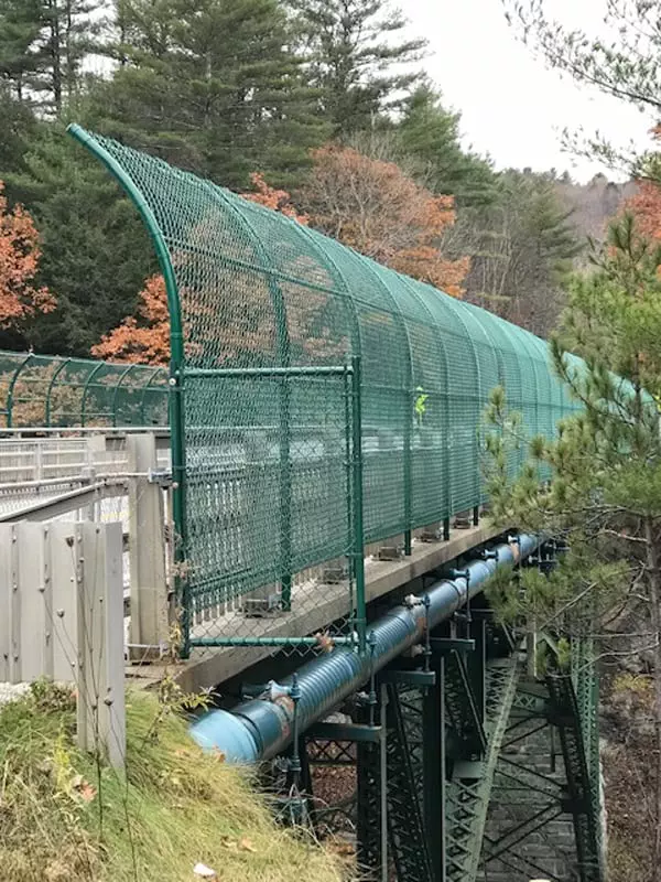 By Curt Peterson Nine-foot tall suicide prevention fences were installed on the bridge overlooking the Quechee Gorge.